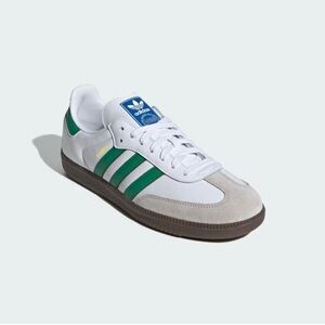 Adidas Samba Classic White & Green Men's Shoes